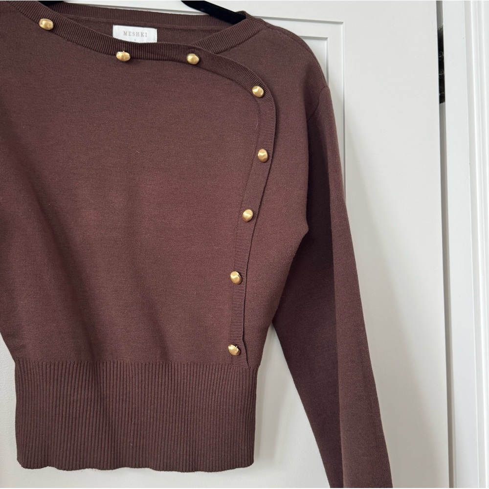 Brown studded sweater - MESHKI - Size S